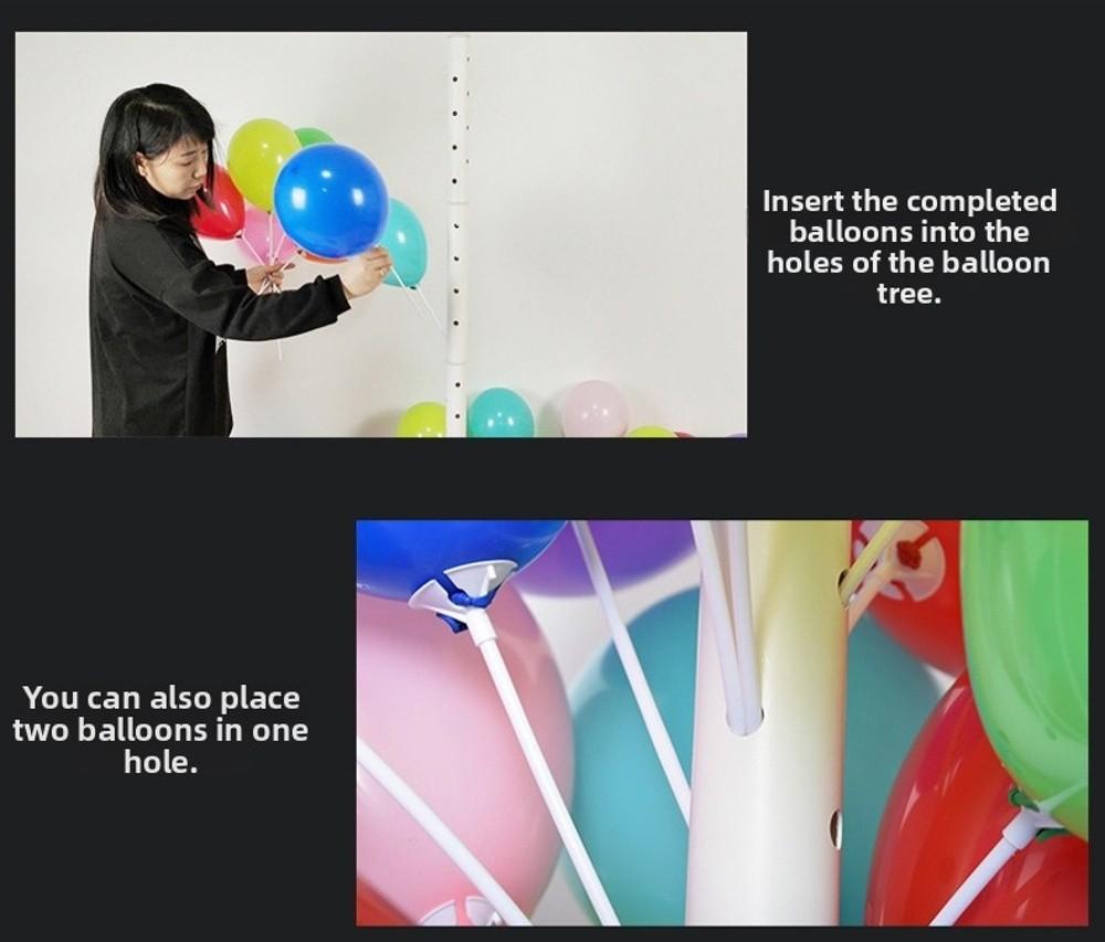 Plastic Balloon Column Display Stand 180cm Reusable Balloon Support Bracket With Base Balloon Holder for Halloween Christmas