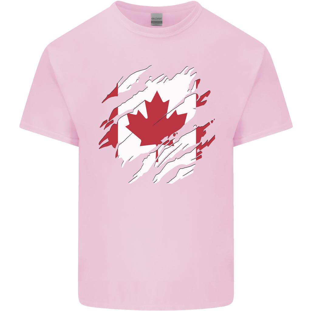 Torn Canada Flag Canadian Day Football Unisexs Light Cotton TShirt