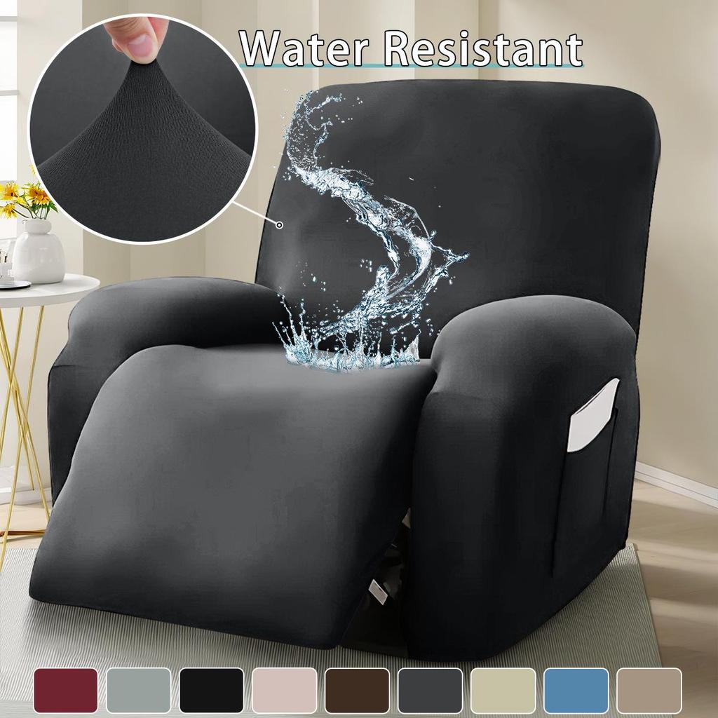 Elastic Waterproof Milk Silk Recliner Sofa Cover - Universal Fit