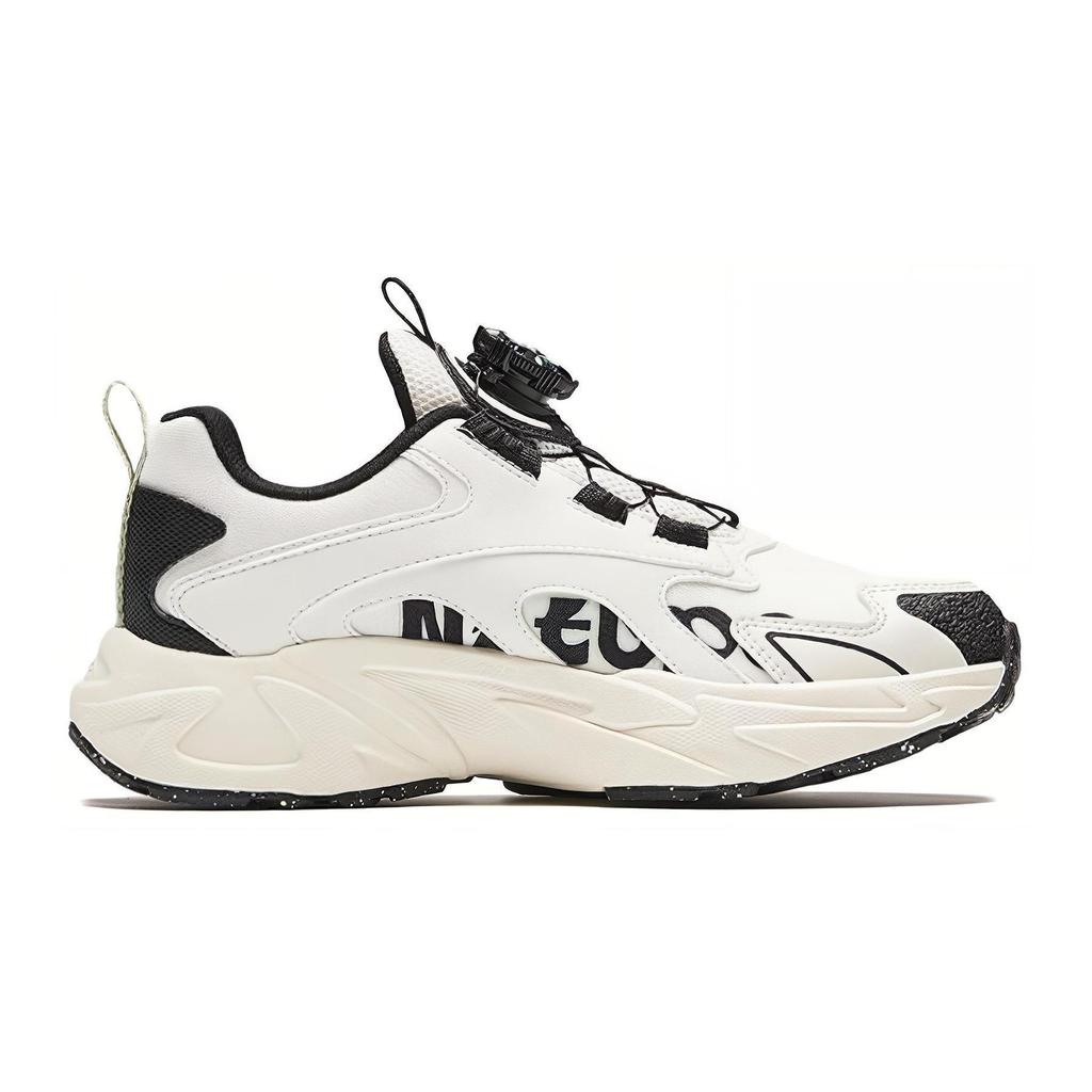 Anta Kids Round Head Knob Shock Absorbing Wear Resistant Casual Shoes Kids Casual Shoes Black 312348809-6