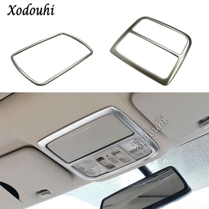 For Honda CRV CR-V 2012 2013 2014 2015 2016 Car Styling Rear Back Read Reading Roof Light Switch Lamp Frame Trim Panel Stick