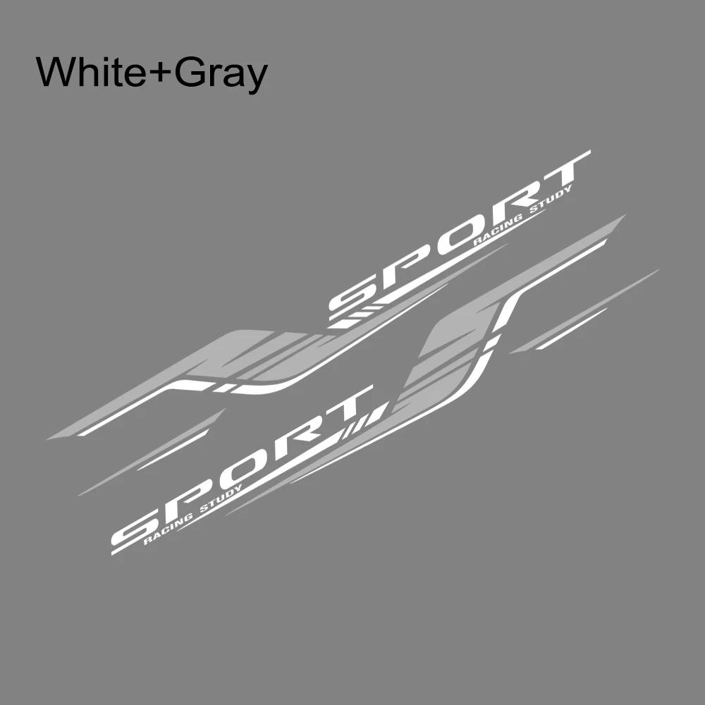 2PCS Long Stripes Car Decals Left and Right Side Vinyl Decals Personalized Waterproof Auto Body Decoration Stickers Accessories