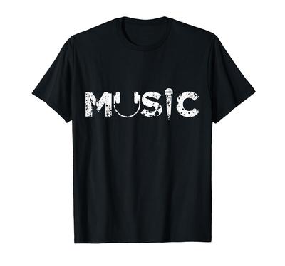 Muziek Koptelefoon en Microfoon Verweerd T-shirt