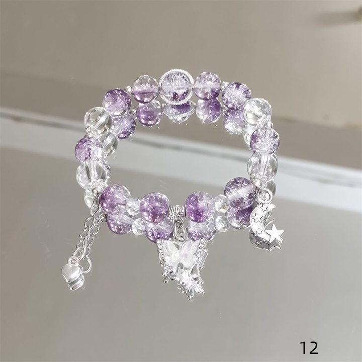 Mori Style Mermaid Crystal Bracelet - Sweet, Versatile Design for Women, Students, and Best Friends.