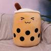 Popular bubble tea cup throw pillow large creative fruit milk tea doll plush toy