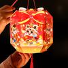 Ancient Chinese New Year Lantern Cartoon Luminous 2026 Horse Year Lantern Paper Craft with Tassel Portable Horse Lantern