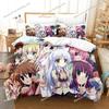 Little Busters Premium Luxury Bedding Set Japan Cartoon Soft Duvet Cover Plush Comforter Bedspread Twin/Single Size Printed