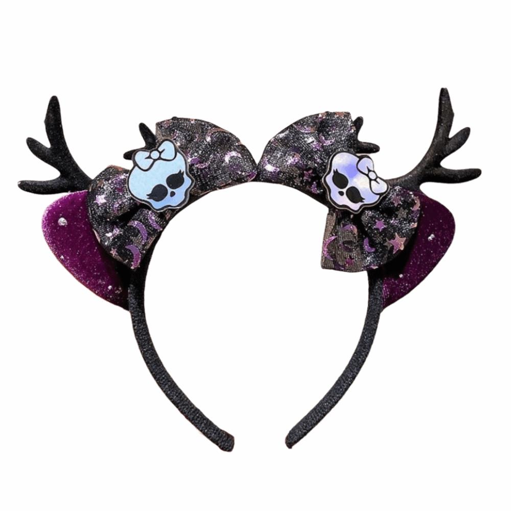 Cute Halloween Hairband Plush Spider Web Headband Fashion Party Hair Hoop Hair Accessories