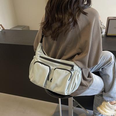 Casual Bag Women's 2025 New Summer Oblique Span Bag Popular Fashion Shoulder Bag Large Capacity Class Bag