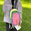 Schoolbag new outdoor color contrast sports mountaineering bag high value travel backpack large capacity fashion simple color contrast backpack