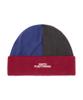 DIMITO Color Block Fleece Beanie Wine