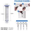 10Pcs Replacement Shower Filter for Held Showerhead - High Output Shower Water Filter To Remove Chlorine Fluoride and Hard Water