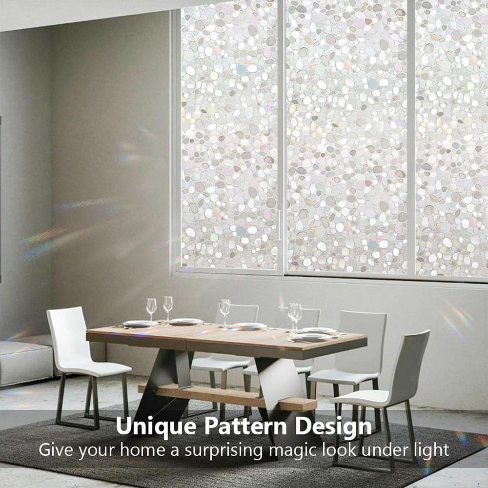 Removable Glass Window Film Static Cling Window Stickers New Window Privacy Film  Glass Windows
