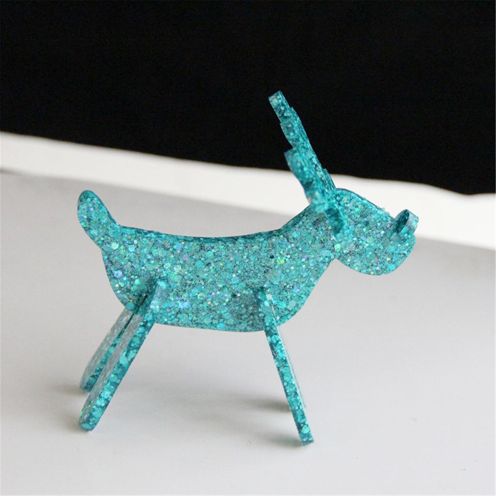 Christmas Themed Ornament Mould Silicone Mold for Reindeer Figurine Decoration Gypsum Mold Jewelry Making Supplies