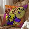 Game Big Battle AAlien Hominid Pillow Case Square DoubleSided Printing Short Plush Sofa Cushion Cover Bedroom Bedside Pillow