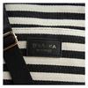 VASKA by moz Women's Shoulder Bag, Horizontal, Cotton, Striped, Elk, Deer, Veska, Nordic Style, VM6-226, Black