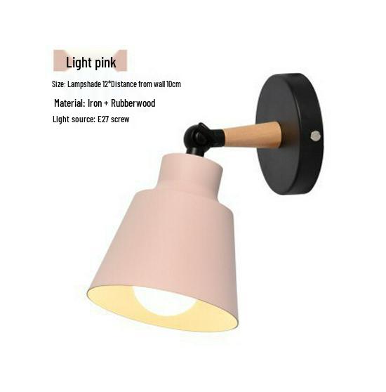Nordic Modern Macaron Wall Lamp - Bedroom, Restaurant, Corridor, Staircase & Living Room E27 Night Light.