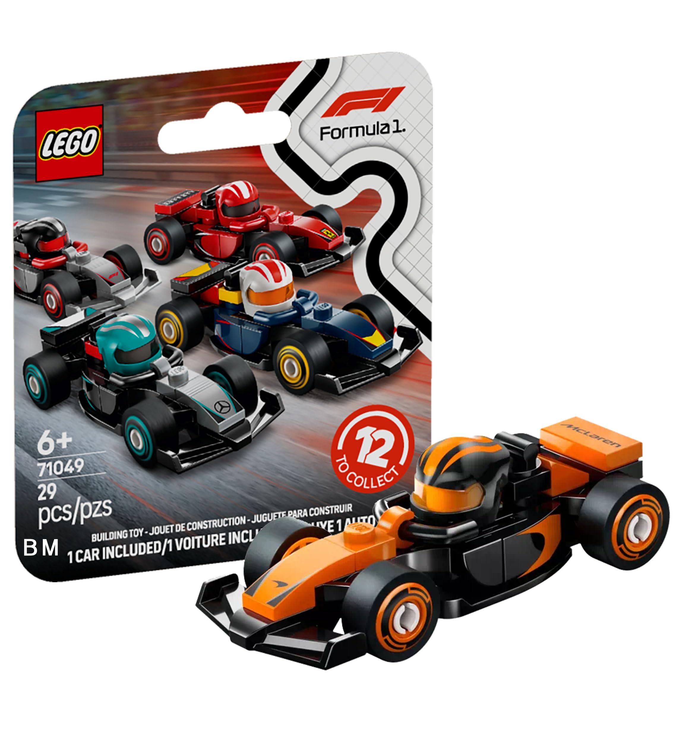 LEGO F1 Коллекционный гоночный автомобиль McLaren | Гоночный автомобиль команды McLaren F1 [71049-4]