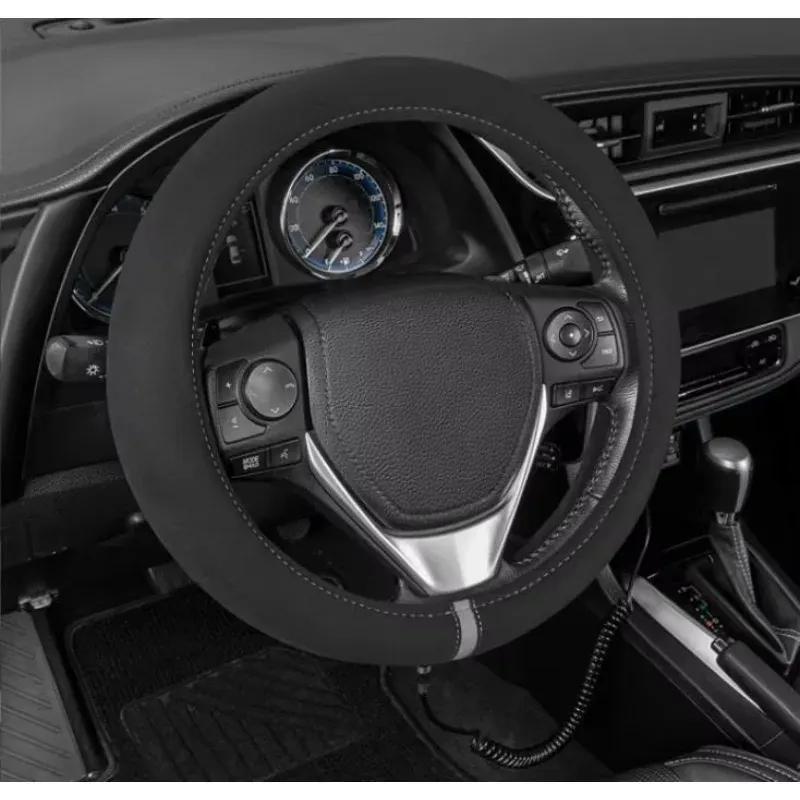 Zimní potah na volant s vyhříváním do auta Rychlý ohřívač rukou Udržuje teplo Protiskluzový Pohodlný Univerzální Zimní autodíly do interiéru