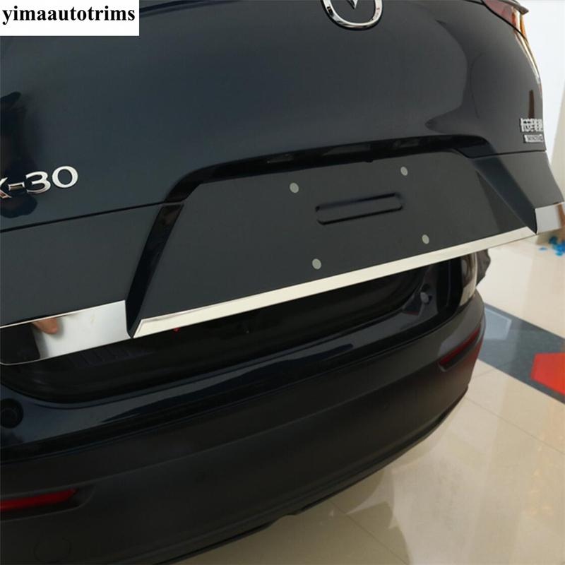 Car Rear Tailgate Trunk Door Handle Strip Decoration Cover Trim Stainless Steel Accessories Exterior For Mazda CX-30 - 2025