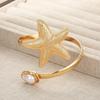 Ocean Vacation Wind Starfish Special-Shaped Imitation Pearl Arm Ring Women'S Opening Adjustable Upper Arm Bracelet