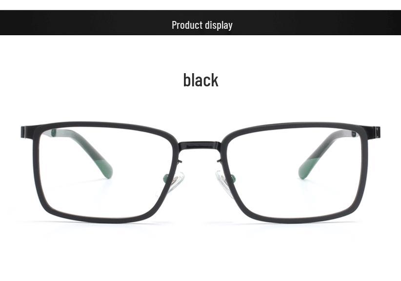 Ultra-Light Unisex Resin Eyeglass Frames with Metal Legs for Myopia