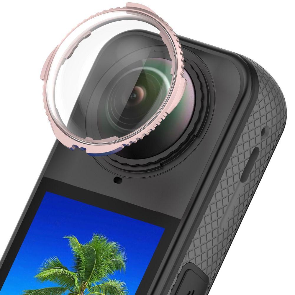Removable Lens Protector Protective Lens Cap for Insta360 X5 Panoramic Camera Accessories