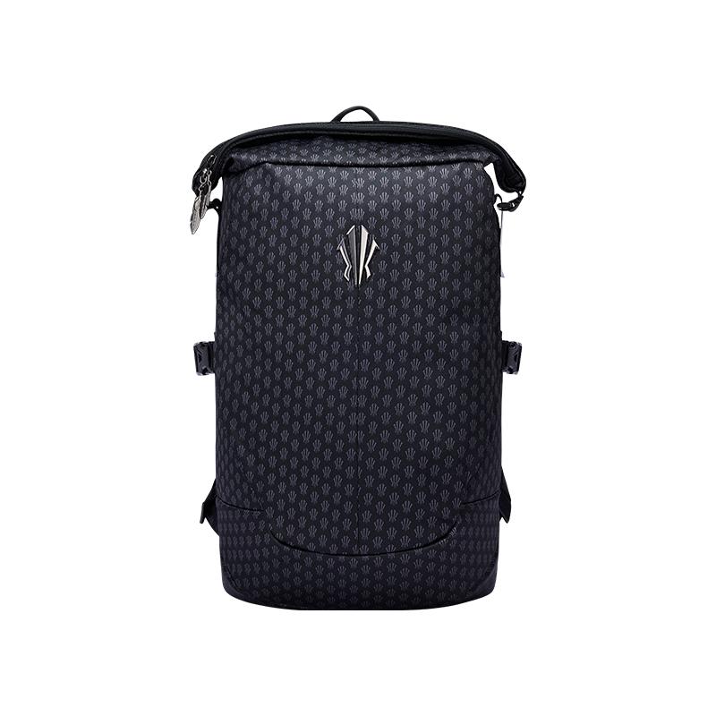 Anta Kyrie Series Fashion Trend Versatile Flyknit Jacquard Fabric Backpack Unisex Backpack Basic-Black 192521155-1 Basic Black