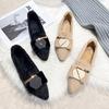 Novos Sapatos Rasos Quentes Femininos Lindo Bico Fino Mocassins de Calçar Botas Pequenas Casuais para Menina