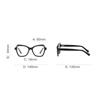 Leopard Frame Blue Light Blocking Prescription Glasses Women Myopia Spectacles -0.5 to -6.0 Spring Leg Oval
