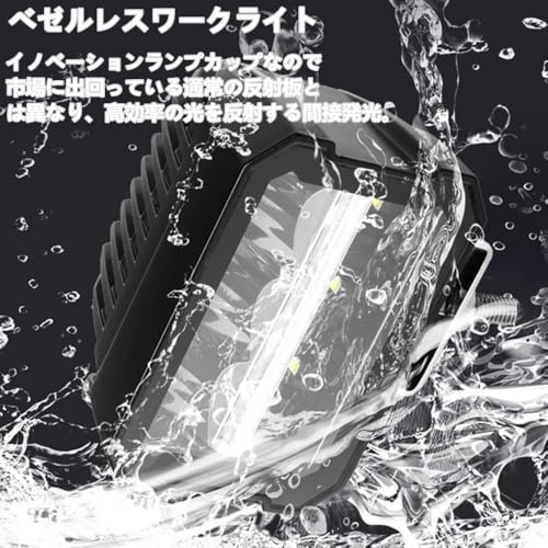 KAWELL Work Light, Car Fog Light, 25W Spotlight, 3W Bezel-less Work Light, Dual Row, Compatible with 12V and 24V, Driving Light, Fog Light, Auxiliary