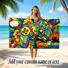 Game Controller Theme Beach Towel Personalized Custom Name & Text Soft Quick Dry Beach Towel for Swimming Travel
