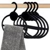 10 Stück Ovaler Kunststoff-Schalaufhänger, Platzsparender Schalhalter, Krawatten-, Gürtel-, Stirnband-Organizer