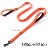 1.8m Two Handle Heavy Duty Nylon Dog Leash For Training Control Guard Rope Walking Cat Dog Harness Lead Reflective Night Safety
