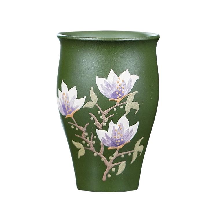 

120ml Yixing Zisha Magnolia Teacup Retro Tea Bowl Cup For Tea Tea-tasting Personal Cup Jianzhan Master Cups Cafes Accessories