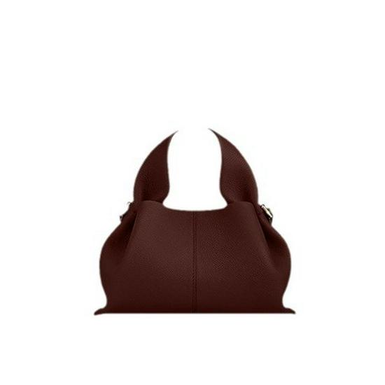 Pol Cloud Genuine Leather Luxury Retro French-Style Dumpling Handbag