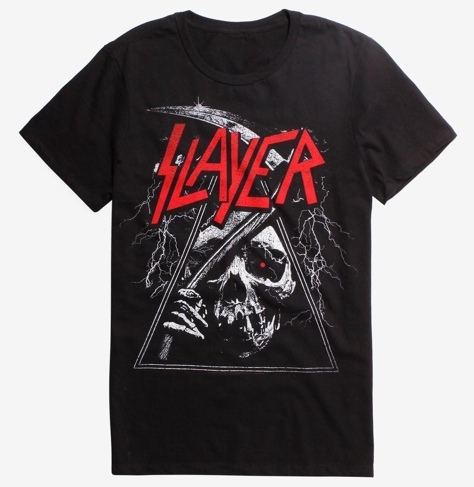 Slayer TRIANGLE REAPER T-Shirt Heavy Metal Band NEW Licensed & Official  Unisex T-Shirt XL