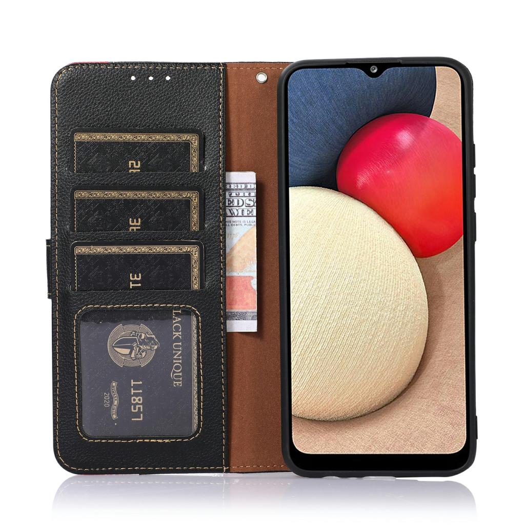 For Xiaomi Redmi 15 4G (EU) (171mm) Case RFID Blocking Wallet PU Leather Phone Cover with Strap