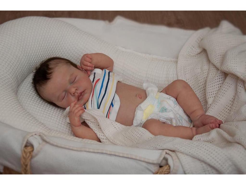 19-Inch Lifelike Loulou Reborn Baby Doll - Cute and Realistic Simulation Toy