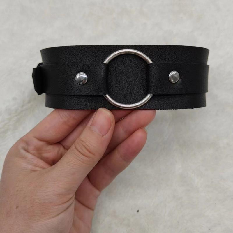 Gothic Gothic Armband For Men Black Leather Wide Adjustable Bracelet Medieval Halloween Accessory Jewelry Gift