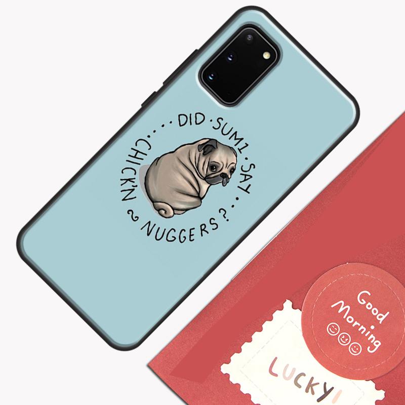Lustige Cartoon Mops Handyhülle Für Samsung Galaxy S25 S26 Ultra S20 S21 S22 S23 S24 Plus S9 S10 S25 FE Hülle Schale