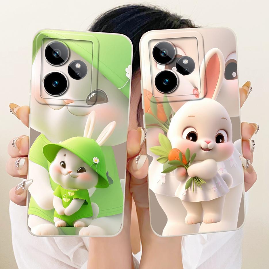 Für Realme GT 7 5G Hülle GT 7T Niedliche Katze Ente Cartoon Hülle Weiches TPU Mattes Handyhülle Für Realme GT 7 Pro GT7 T GT7T 5G Funda Taschen