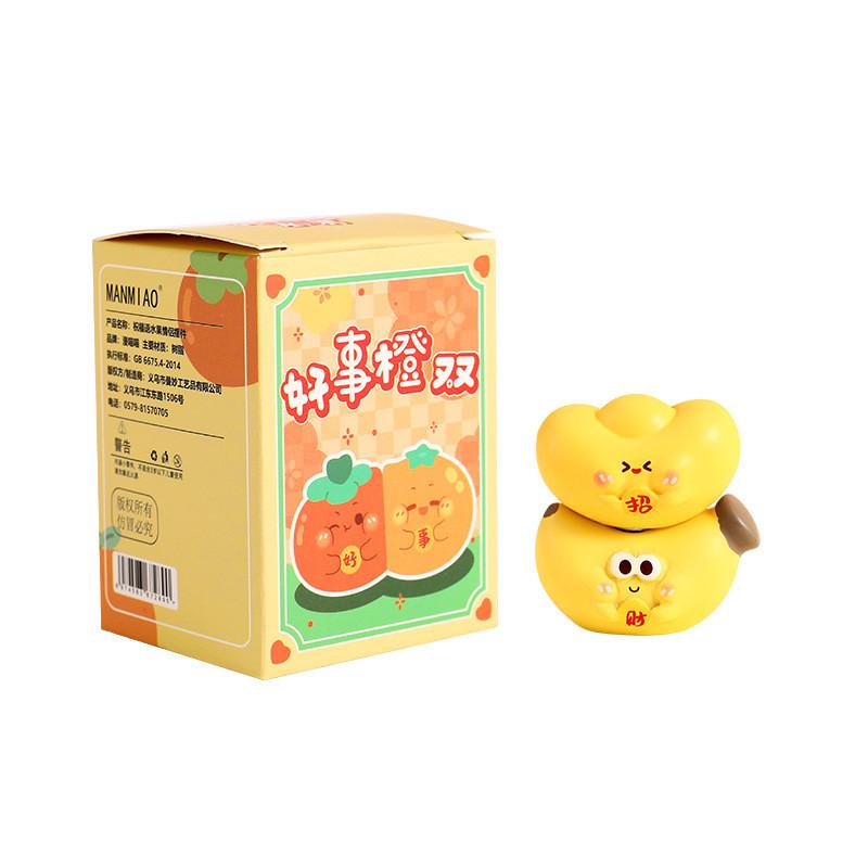 Fruit Bless Figurine Magnetic Desktop Decoration Workspace Festive Celebrations