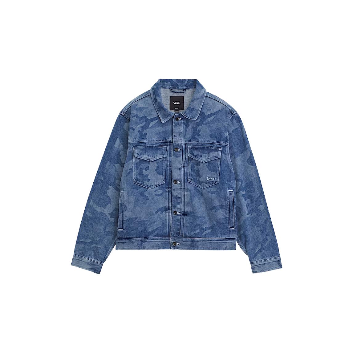 Vans Comfortable Simple Long Sleeve Denim Jacket Men jackets VN000P7DCDX XS