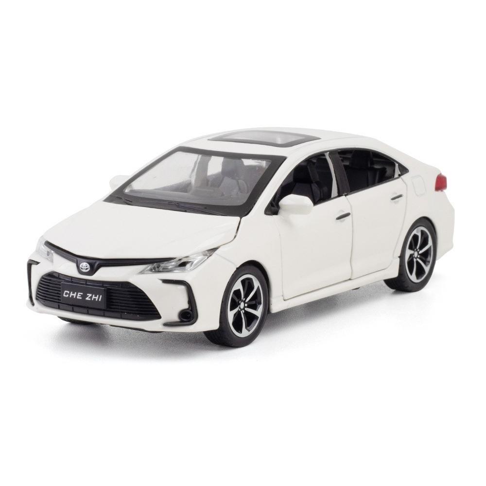 1/32 Alloy Die-cast Toyota Corolla Car Model Simulation Sound and Light Pull Children's Toy Car Collections for Boys' Birthday Gifts