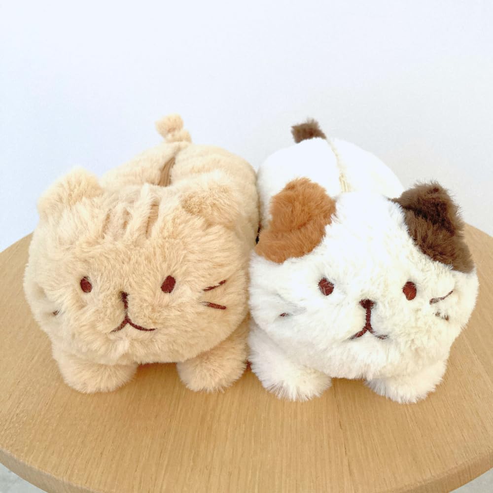 Cute Plush Pencil Case Featuring a Fluffy Cat A Perfect Gift for Cat Perfect for Cat A Perfect Gift for Children from Elementary School To Middle High