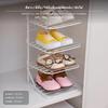 3Tier Kids Shoe Rack, Foldable Narrow infant Organizer, WallMounted Metal Storage for Entryway