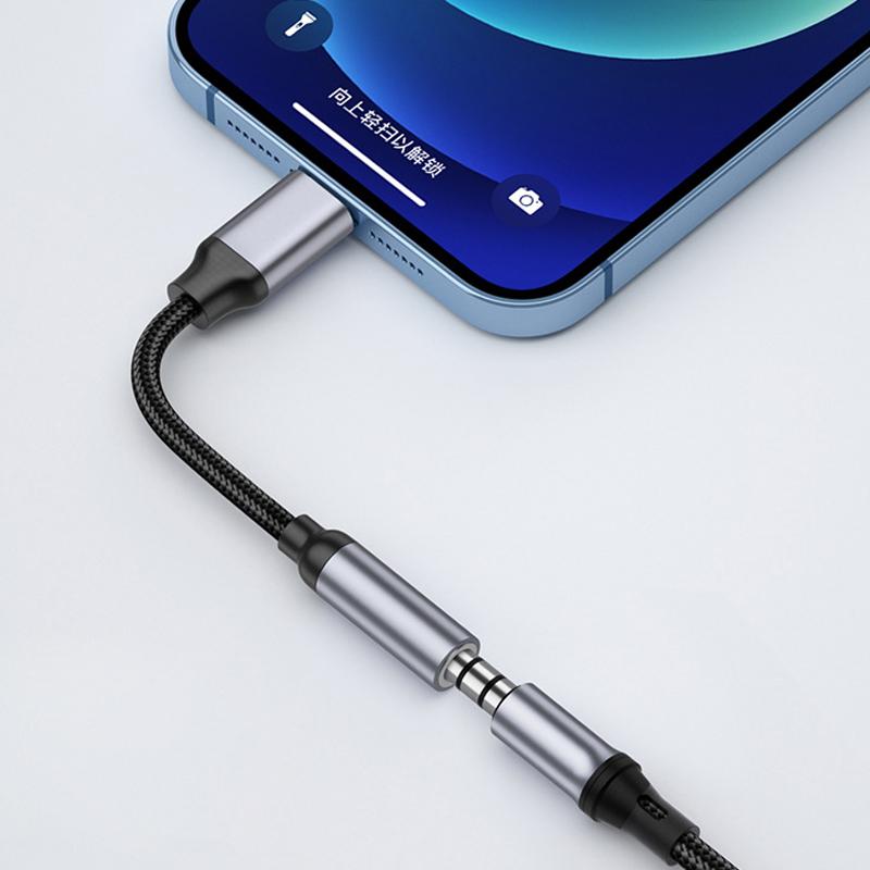 8 Pin auf 3,5mm Klinke AUX Kabel Für iPhone 14 13 12 11 Pro Max IOS 14 Stecker auf Buchse Adapter Kopfhöreranschluss Audio Splitter