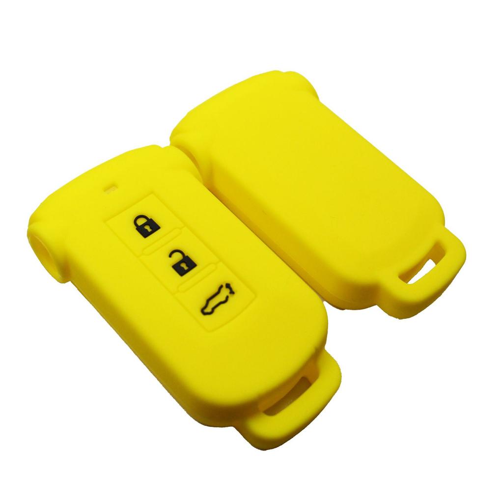 Label-free silicone key cover for Mitsubishi remote control 3-key key case GAC Mitsubishi Outlander Pajero Jinxuan