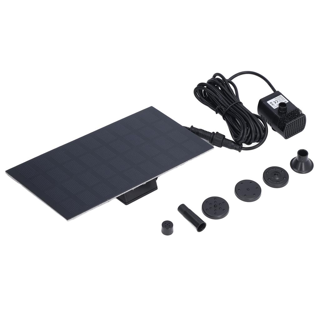 Solarwasserpumpe DC Bürstenlos Monokristallines Silizium Landschaft Schwimmende Fontäne 9V 1,8W